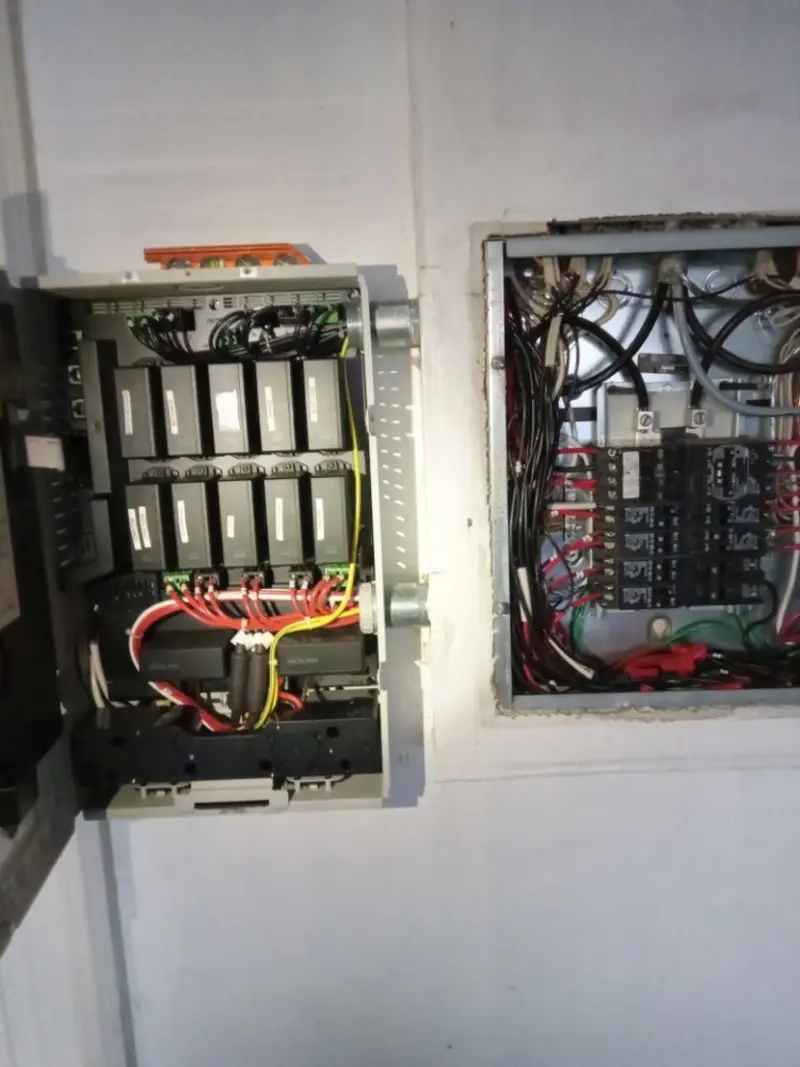 Electrical panel upgrade completed for Security Camera Wiring in Fairfax